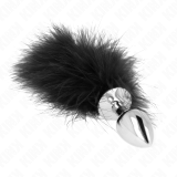 Edelstahl Anal Plug 11 X 7 cm mit Feder 11 cm von Kink Pleasure Plugs | Fesselliebe.de
