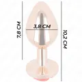 Rosa Goldener Analstecker mit Roter Rose L von Kink Pleasure Plugs