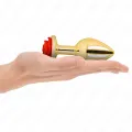 Plug Anal Gold Rose Rot Grösse L von Kink Pleasure Plugs
