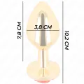 Plug Anal Gold Rose Rot Grösse L von Kink Pleasure Plugs