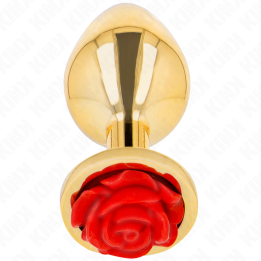 Plug Anal Gold Rose Rot Grösse M von Kink Pleasure Plugs | Fesselliebe.de