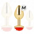 Plug Anal Gold Rose Rot Grösse M von Kink Pleasure Plugs