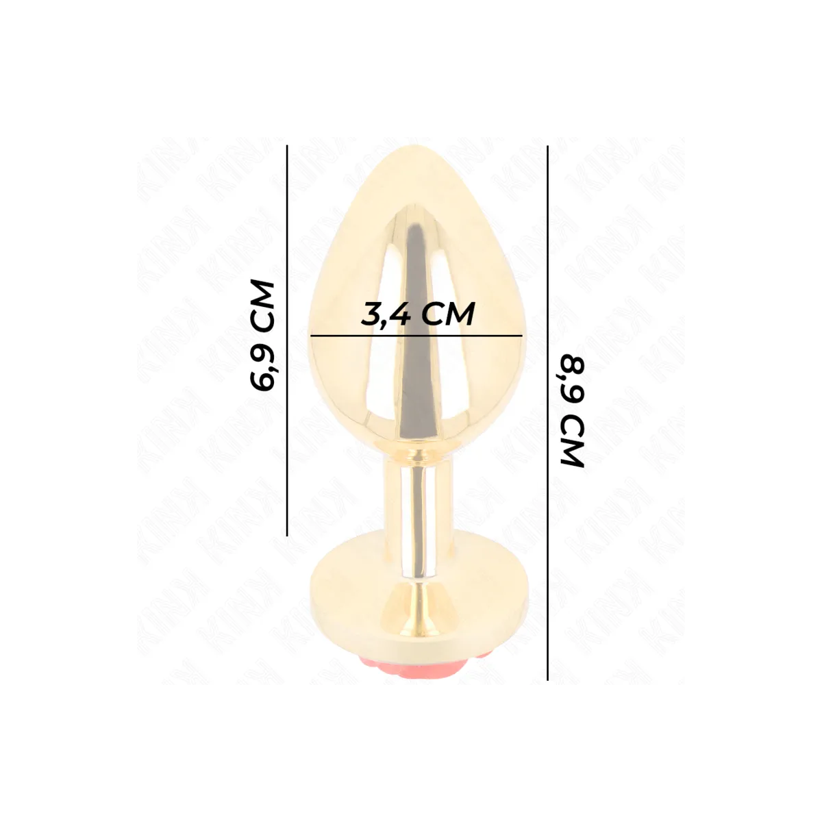 Plug Anal Gold Rose Rot Grösse M von Kink Pleasure Plugs | Fesselliebe.de