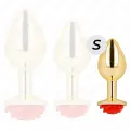 Plug Anal Gold Rose Rot Grösse S von Kink Pleasure Plugs