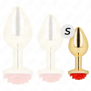 Plug Anal Gold Rose Rot Grösse S von Kink Pleasure Plugs