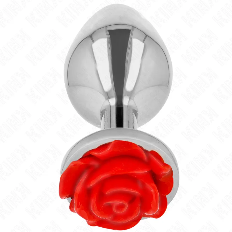 Plug Anal Rose Rot Grösse L von Kink Pleasure Plugs | Fesselliebe.de