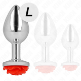 Plug Anal Rose Rot Grösse L von Kink Pleasure Plugs | Fesselliebe.de