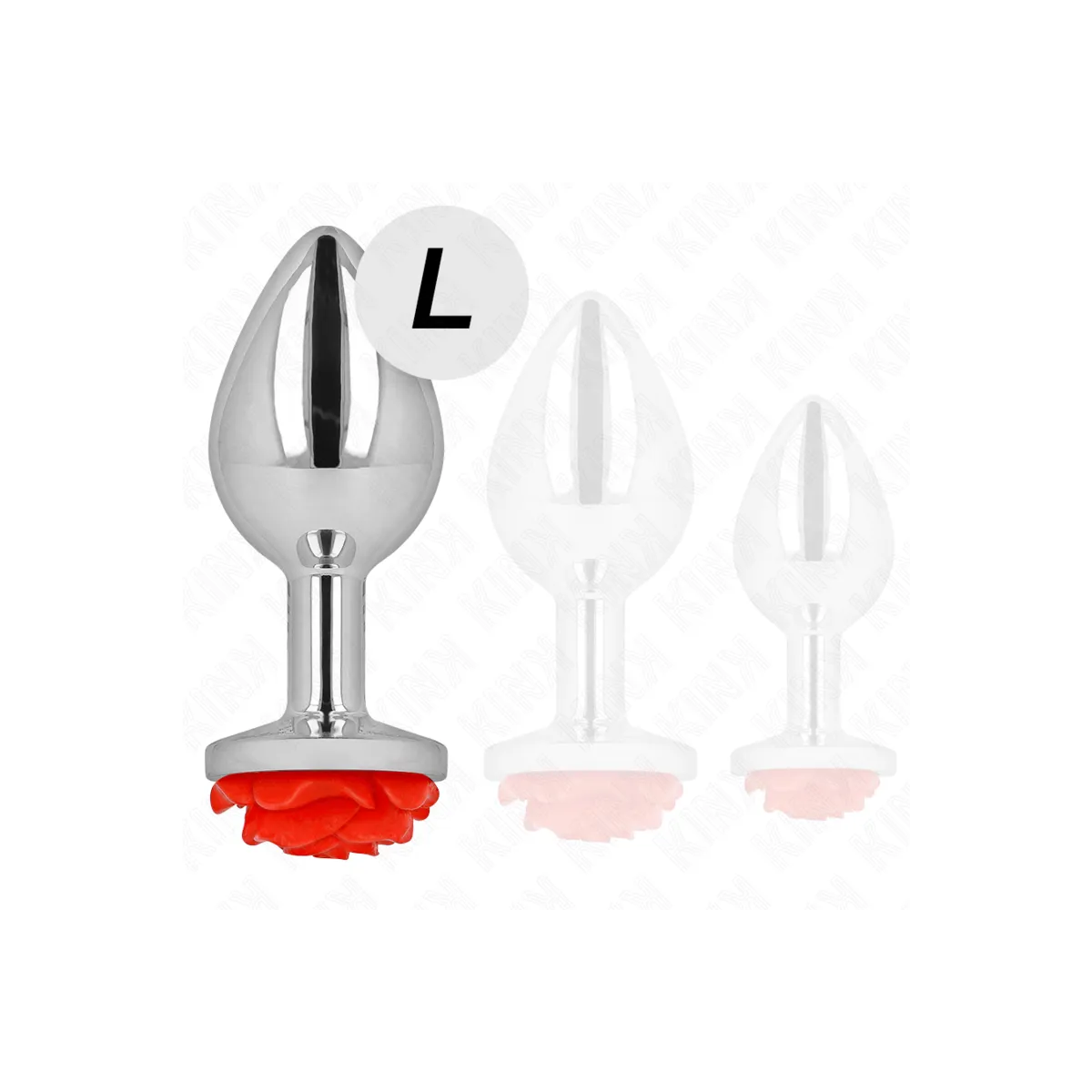 Plug Anal Rose Rot Grösse L von Kink Pleasure Plugs | Fesselliebe.de