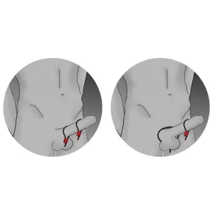 Prestige Electra Loops Verstellbare Cockringe Rot von Electrastim