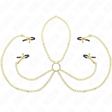 4 Nippel- und Kitzlerklammern, Verstellbar, Gold von Kink Nipple Grip | Fesselliebe.de