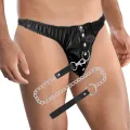 Submission-Tanga mit Metallkette von Darkness Bondage