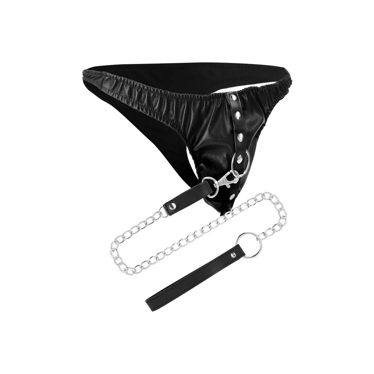 Submission-Tanga mit Metallkette von Darkness Bondage | Fesselliebe.de