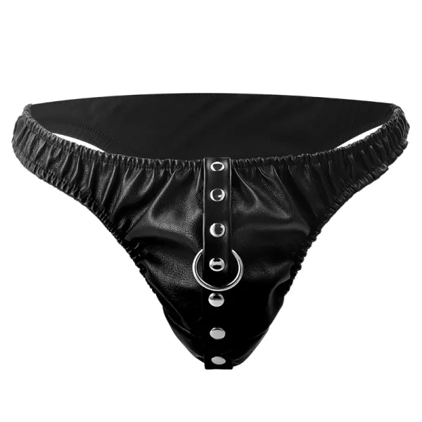 Submission-Tanga mit Metallkette von Darkness Bondage | Fesselliebe.de