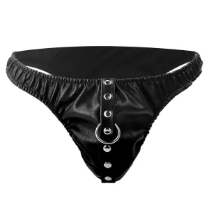 Submission-Tanga mit Metallkette von Darkness Bondage