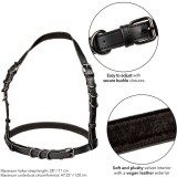 Euphoria Plus Size Halter Buckle Harness Schwarz von Calexotics | Fesselliebe.de