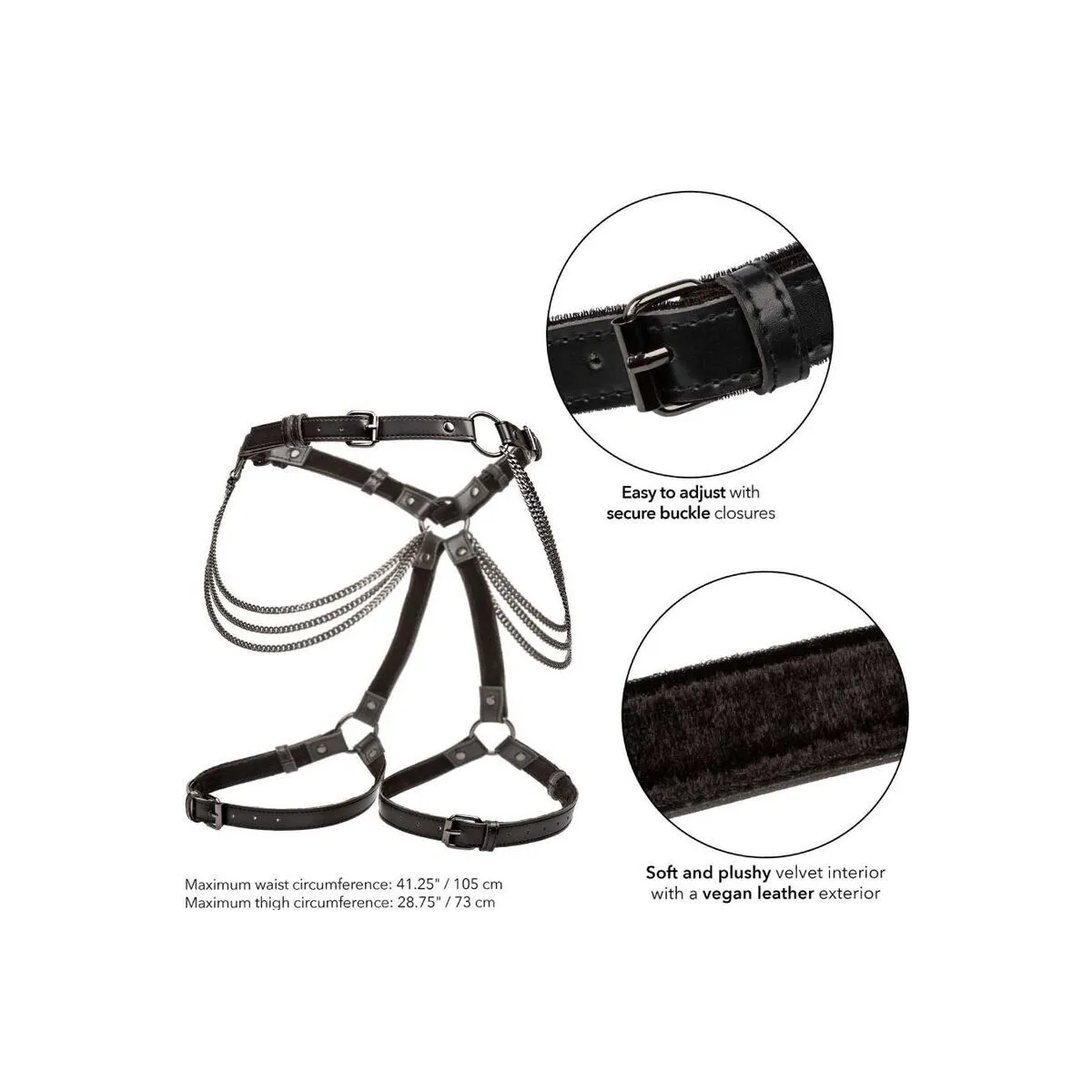 Euphoria Mehrketten-Oberschenkelgeschirr von Calexotics | Fesselliebe.de