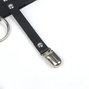 953744 Verstellbares Punk-Strumpfhose aus Leder Schwarz eine Grösse von Subblime Fetish