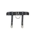 953744 Verstellbares Punk-Strumpfhose aus Leder Schwarz eine Grösse von Subblime Fetish