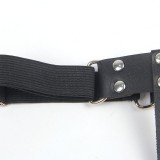 953744 Verstellbares Punk-Strumpfhose aus Leder Schwarz eine Grösse von Subblime Fetish | Fesselliebe.de