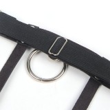 953744 Verstellbares Punk-Strumpfhose aus Leder Schwarz eine Grösse von Subblime Fetish | Fesselliebe.de