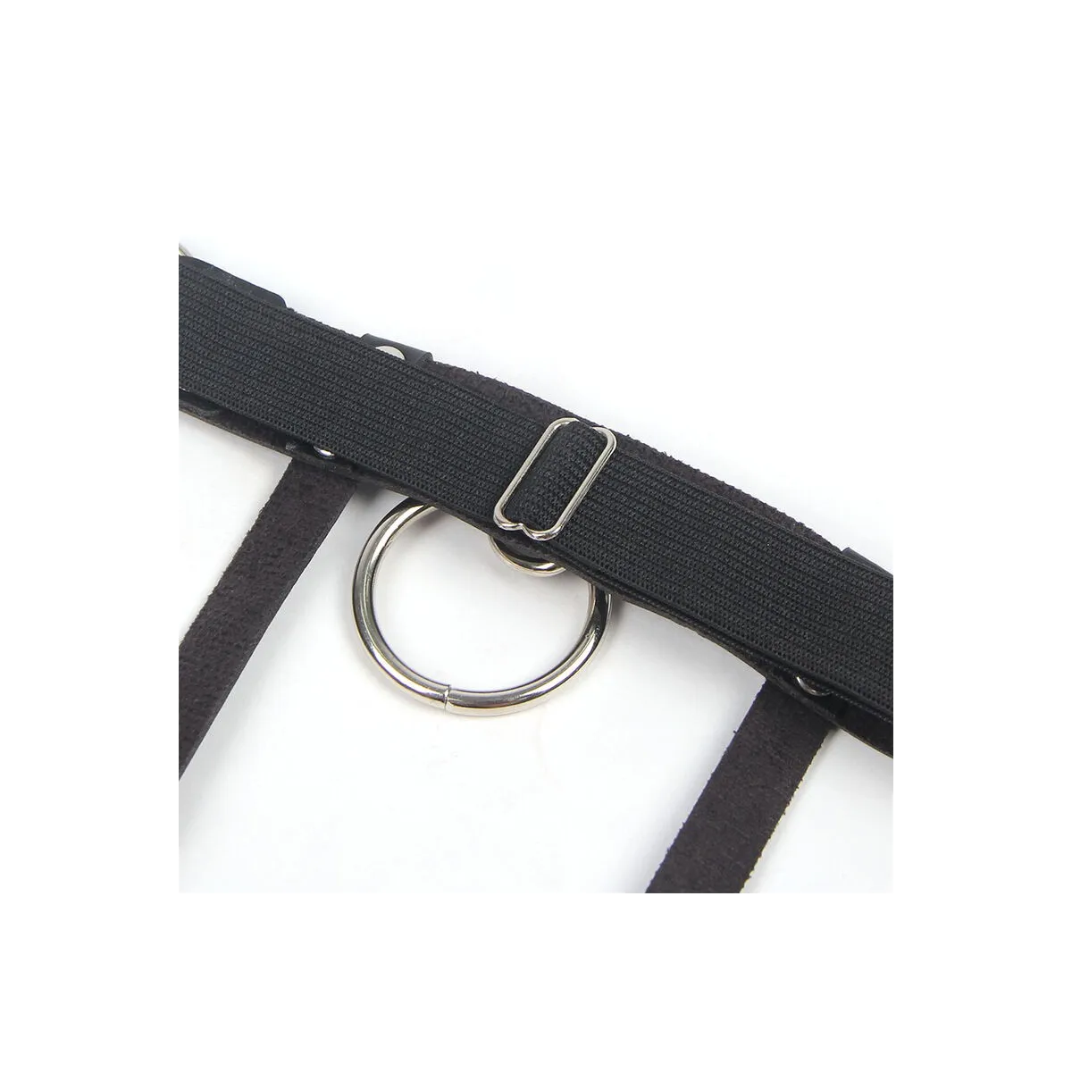 953744 Verstellbares Punk-Strumpfhose aus Leder Schwarz eine Grösse von Subblime Fetish | Fesselliebe.de