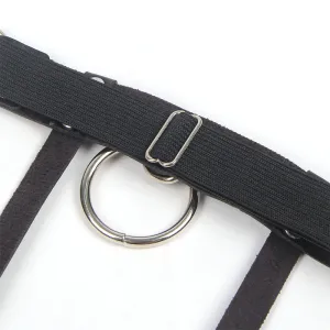 953744 Verstellbares Punk-Strumpfhose aus Leder Schwarz eine Grösse von Subblime Fetish