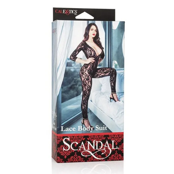 Scandal Schwarzer Spitzen-Bodysuit von Calexotics | Fesselliebe.de