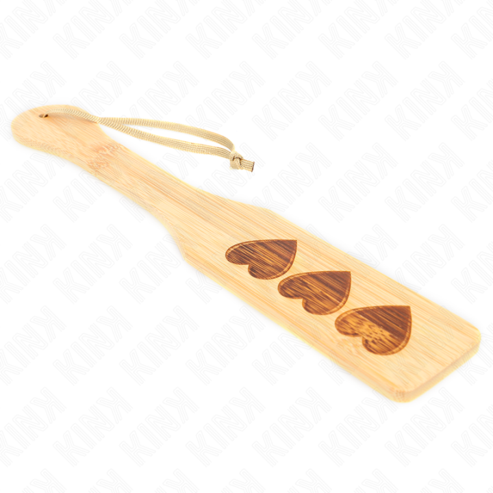 Bambuspalette Herzdesign 32 X 5,5 cm von Kink Impact & Touch | Fesselliebe.de