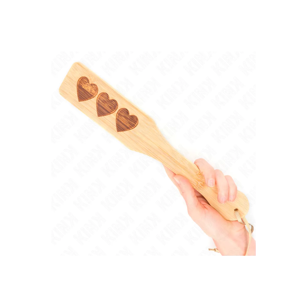 Bambuspalette Herzdesign 32 X 5,5 cm von Kink Impact & Touch | Fesselliebe.de