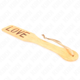 Bambuspalette Wort Liebe 32 X 5,5 cm von Kink Impact & Touch | Fesselliebe.de