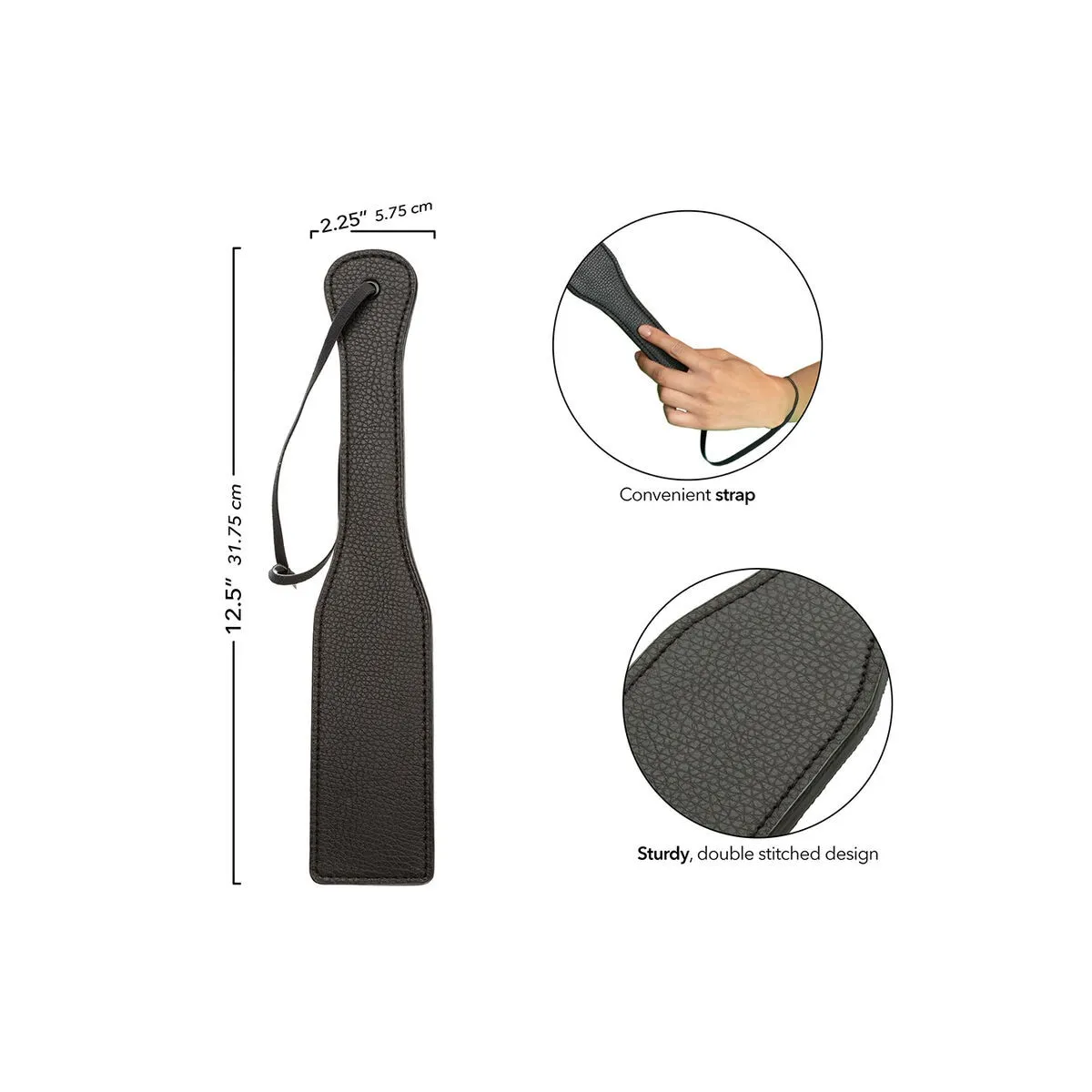 Nocturnal Paddle Leder Schwarz von Calexotics | Fesselliebe.de