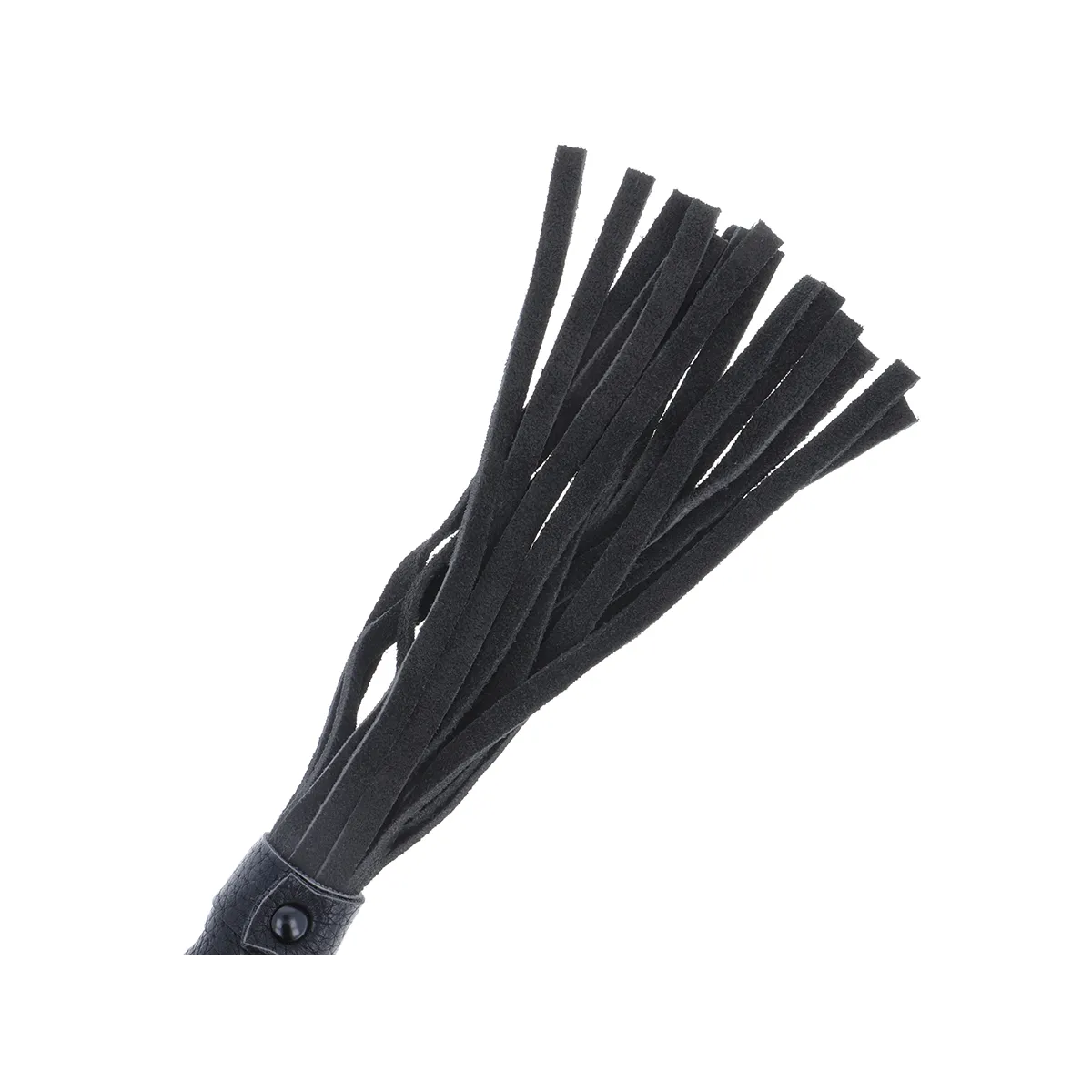 Schwarze Bondage-Peiste mit Ledergriff von Darkness Sensations | Fesselliebe.de