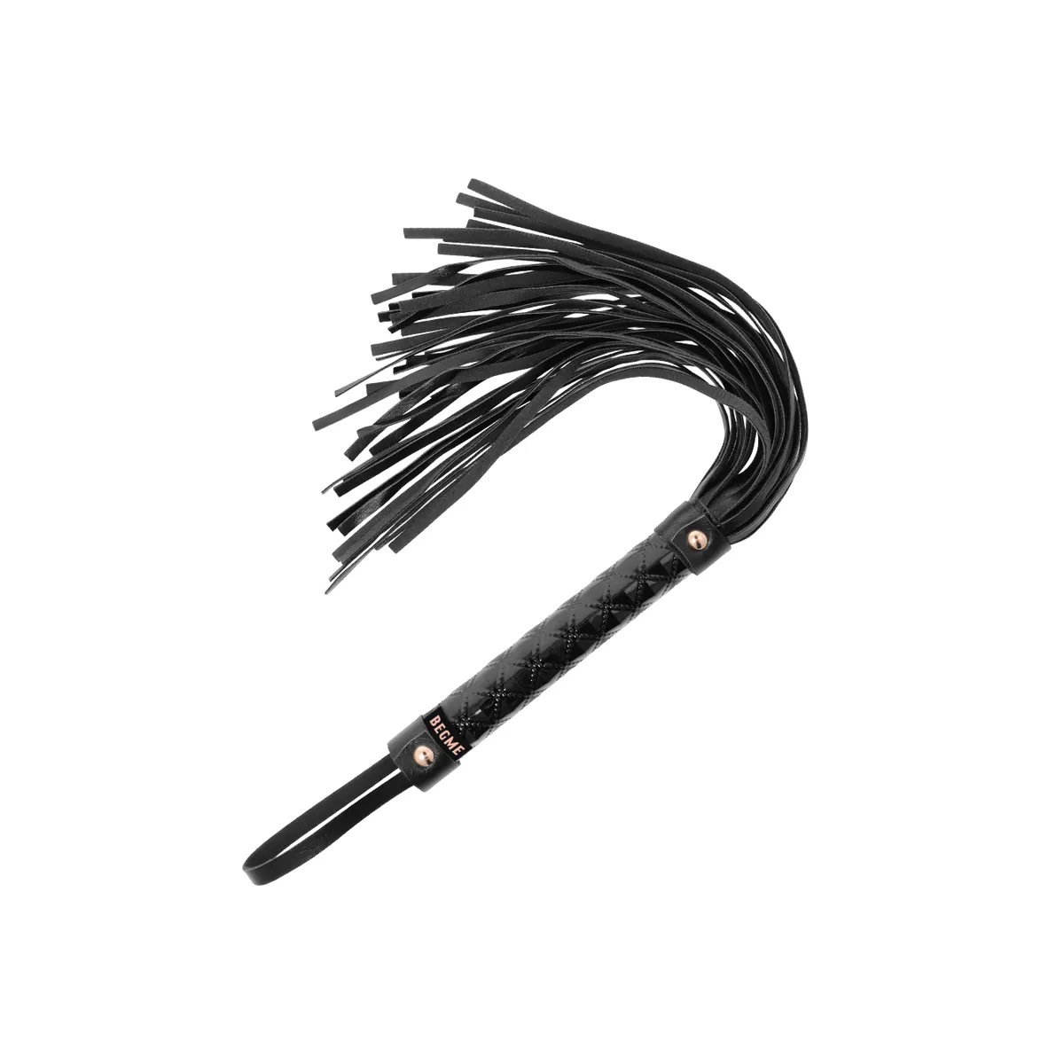 Veganer Leder Flogger von Begme Black Edition | Fesselliebe.de