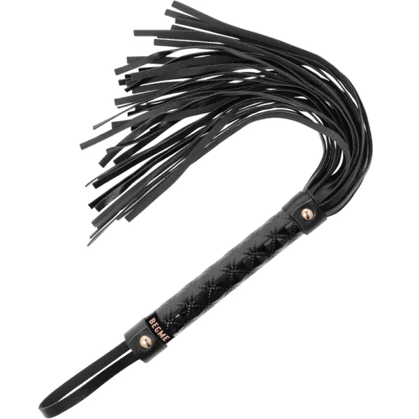 Veganer Leder Flogger von Begme Black Edition | Fesselliebe.de