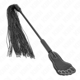 Fußförmige Paddel mit Quastenpeitsche 31 cm von Kink Impact & Touch | Fesselliebe.de