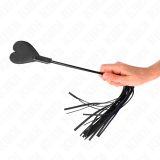 Range Peitsche mit Herzplatte 35 cm von Kink Impact & Touch | Fesselliebe.de