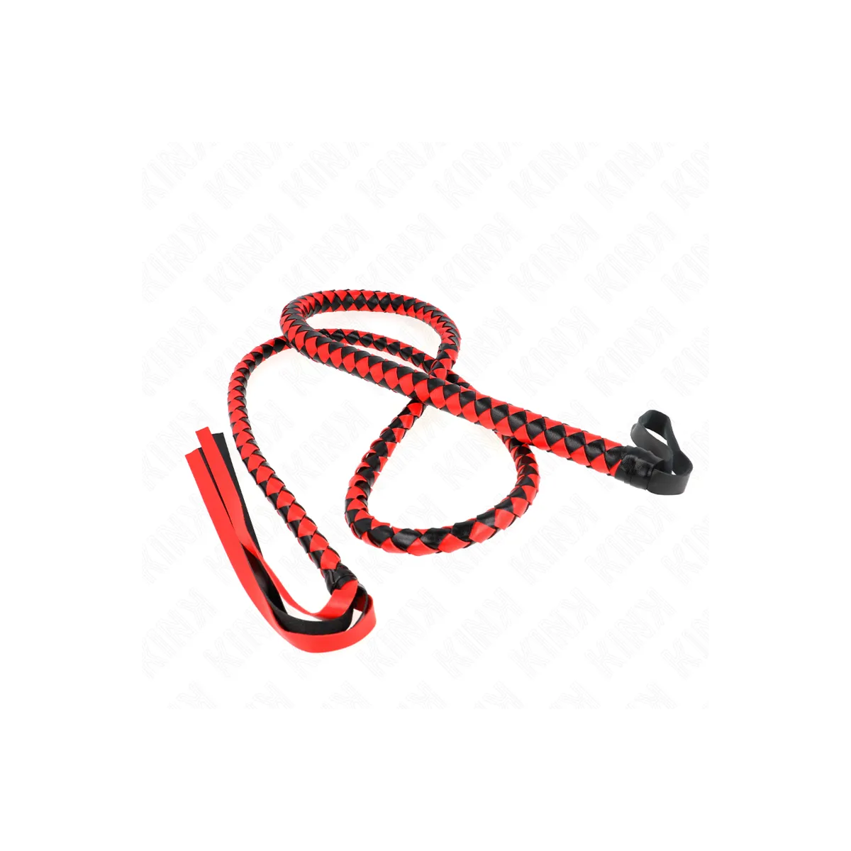 Rote Lange Schlangenpeitsche 210 cm von Kink Impact & Touch | Fesselliebe.de