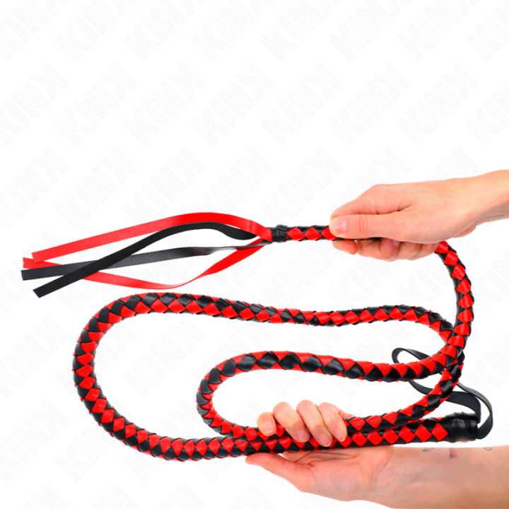 Rote Lange Schlangenpeitsche 210 cm von Kink Impact & Touch | Fesselliebe.de