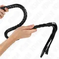 Schlangenpeitsche mit Schwarzem Handring 65 cm von Kink Impact & Touch