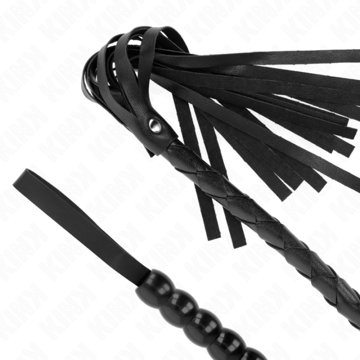 Schlangenpeitsche mit Perlen 80 cm von Kink Impact & Touch | Fesselliebe.de