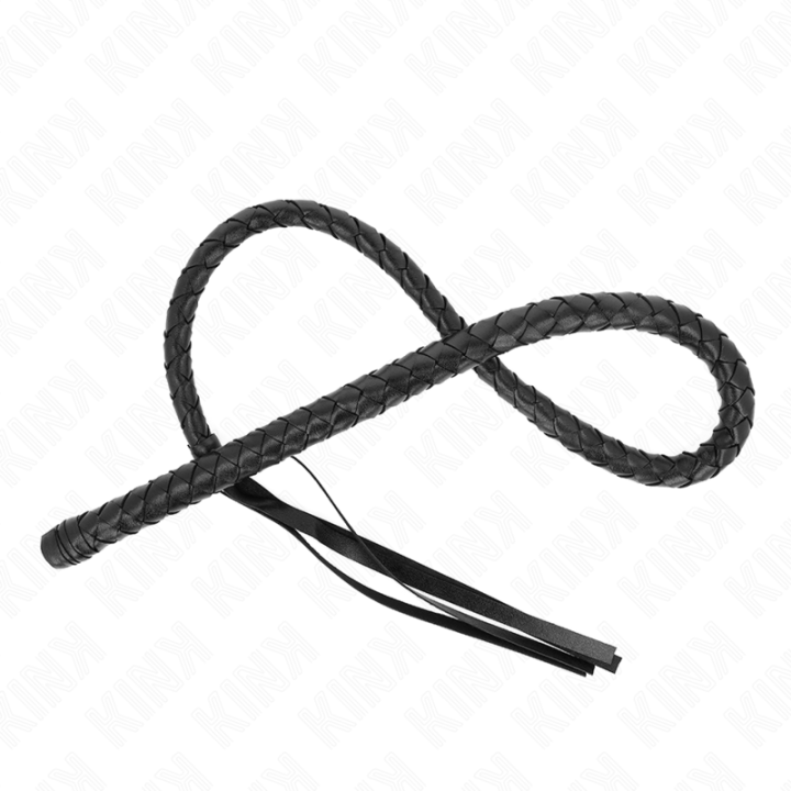 Lange Peitsche mit Perlen 110 cm von Kink Impact & Touch | Fesselliebe.de