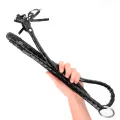 Lange Glänzende Pvc-Peitsche 138 cm von Kink Impact & Touch