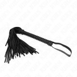 Peitsche mit Schwarzem Strukturiertem Griff 48,5 cm von Kink Impact & Touch | Fesselliebe.de