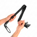 Peitsche mit Schwarzem Strukturiertem Griff 48,5 cm von Kink Impact & Touch