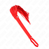 Peitsche mit Rotem Strukturiertem Griff 48,5 cm von Kink Impact & Touch | Fesselliebe.de