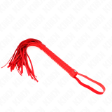 Peitsche mit Rotem Strukturiertem Griff 48,5 cm von Kink Impact & Touch | Fesselliebe.de