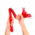 Peitsche mit Rotem Strukturiertem Griff 48,5 cm von Kink Impact & Touch