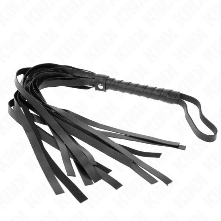 Einfache Schwarze Peitsche 45 cm von Kink Impact & Touch | Fesselliebe.de
