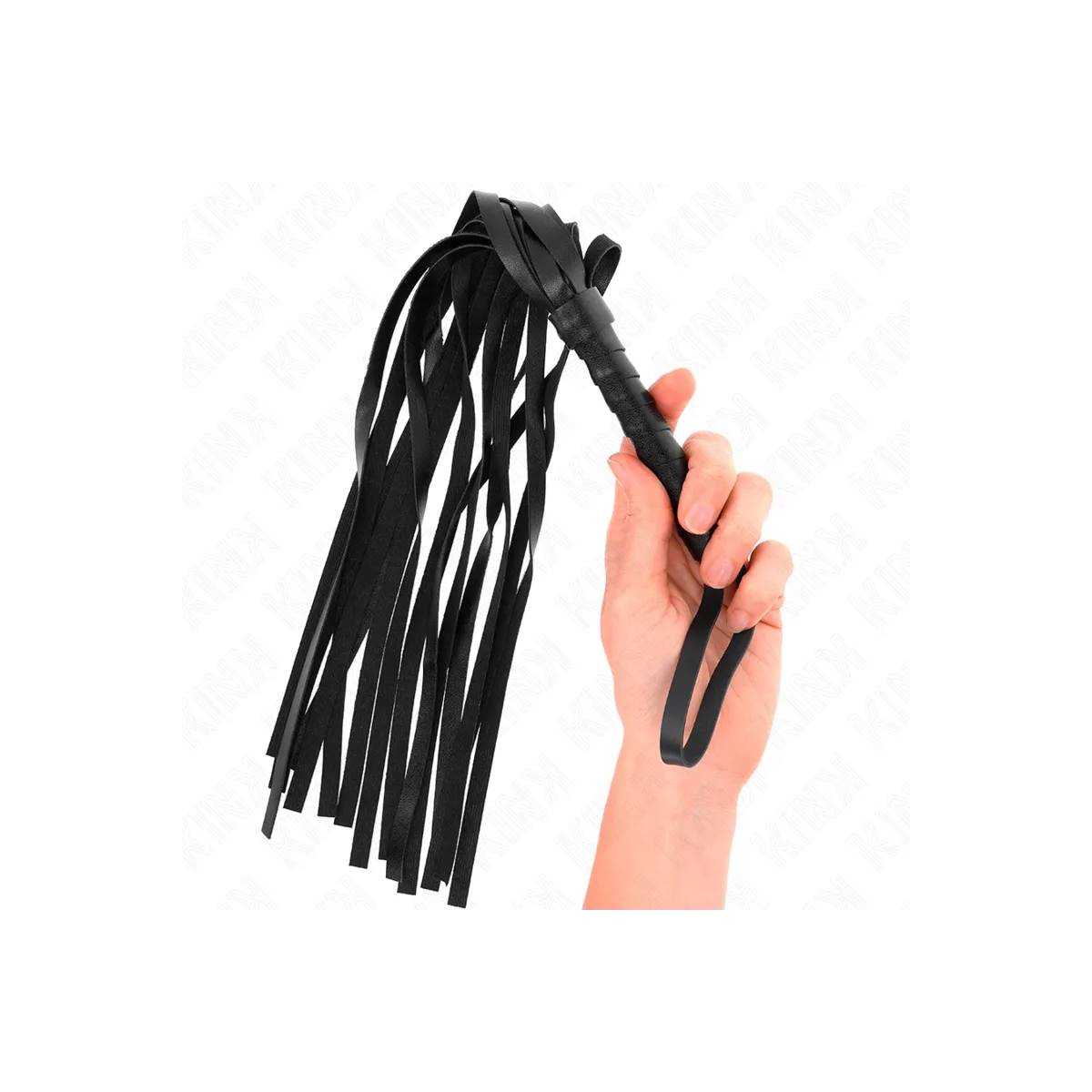 Einfache Schwarze Peitsche 45 cm von Kink Impact & Touch | Fesselliebe.de