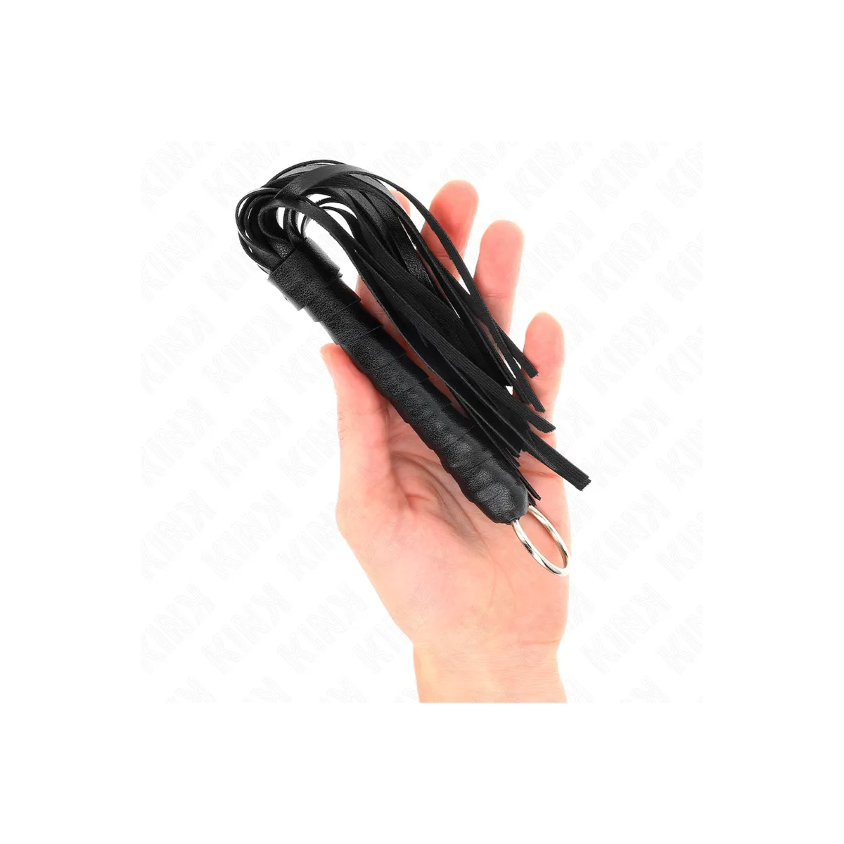 Einfache Mini-Peitsche Schwarz 28 cm von Kink Impact & Touch | Fesselliebe.de